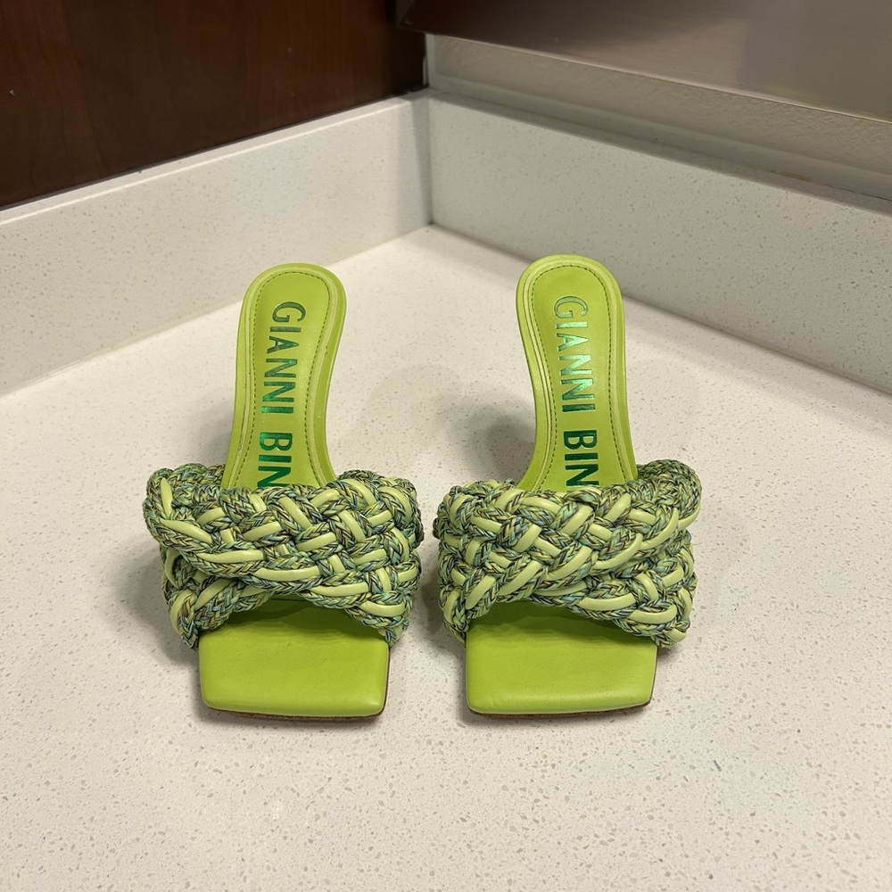 Gianni Bini Lime Braided Women's Sandals